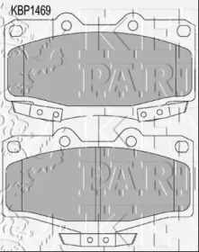 KEY PARTS kbp1469 -  Комплект тормозных колодок, дисковый тормоз